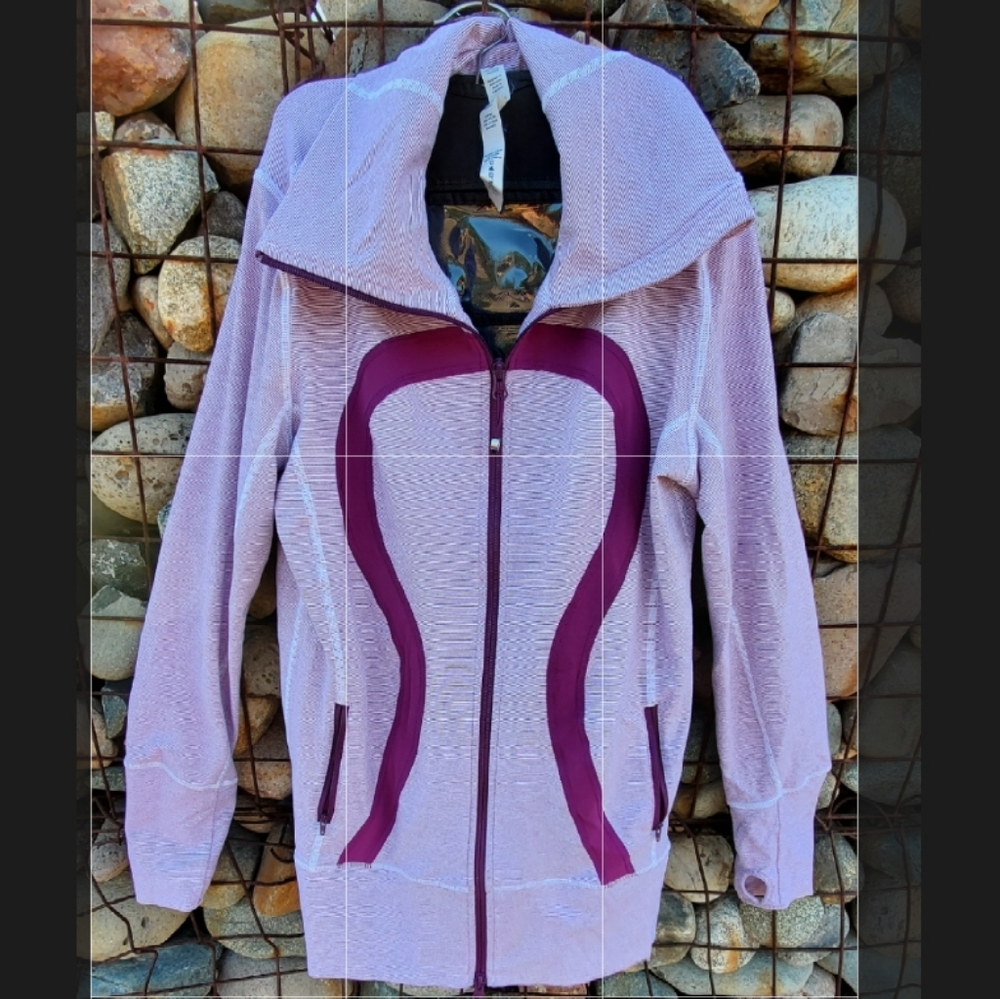 Lululemon Sz 10 Purple Zip Up Athletic Jacket